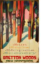 Bretton Woods Wooden Sign Poster